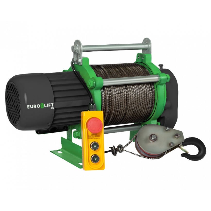 Лебедка электрическая KCD 300/600 кг, 70/35 м 220В