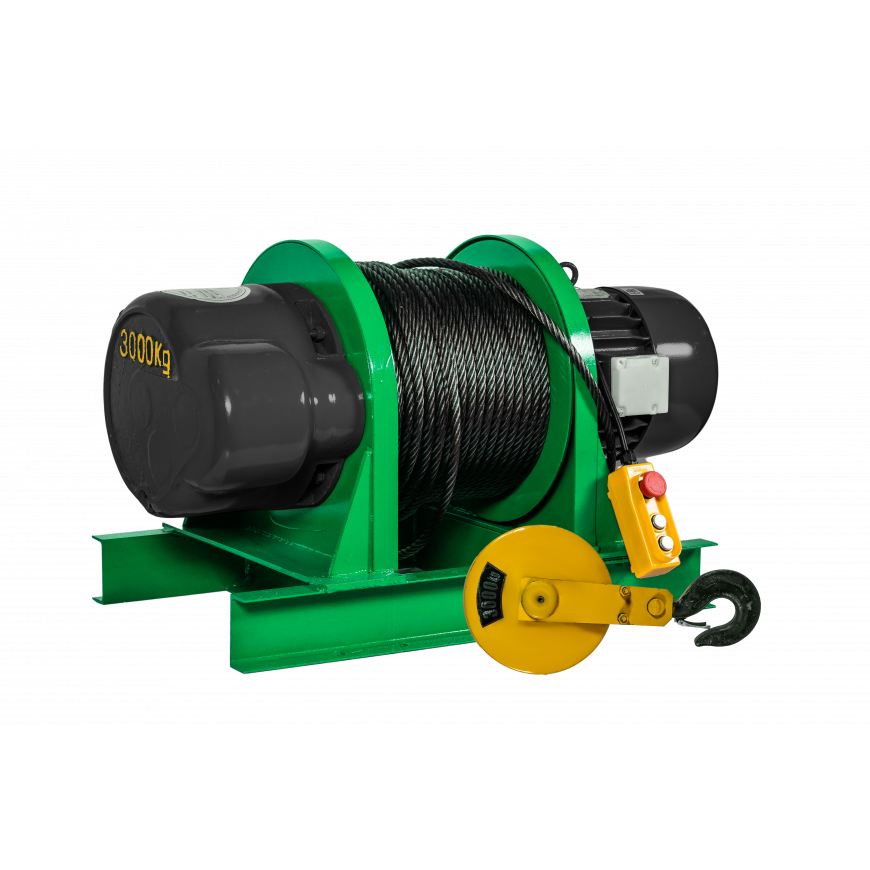 Лебедка электрическая KCD 1500/3000 кг, 100/50 м 380В